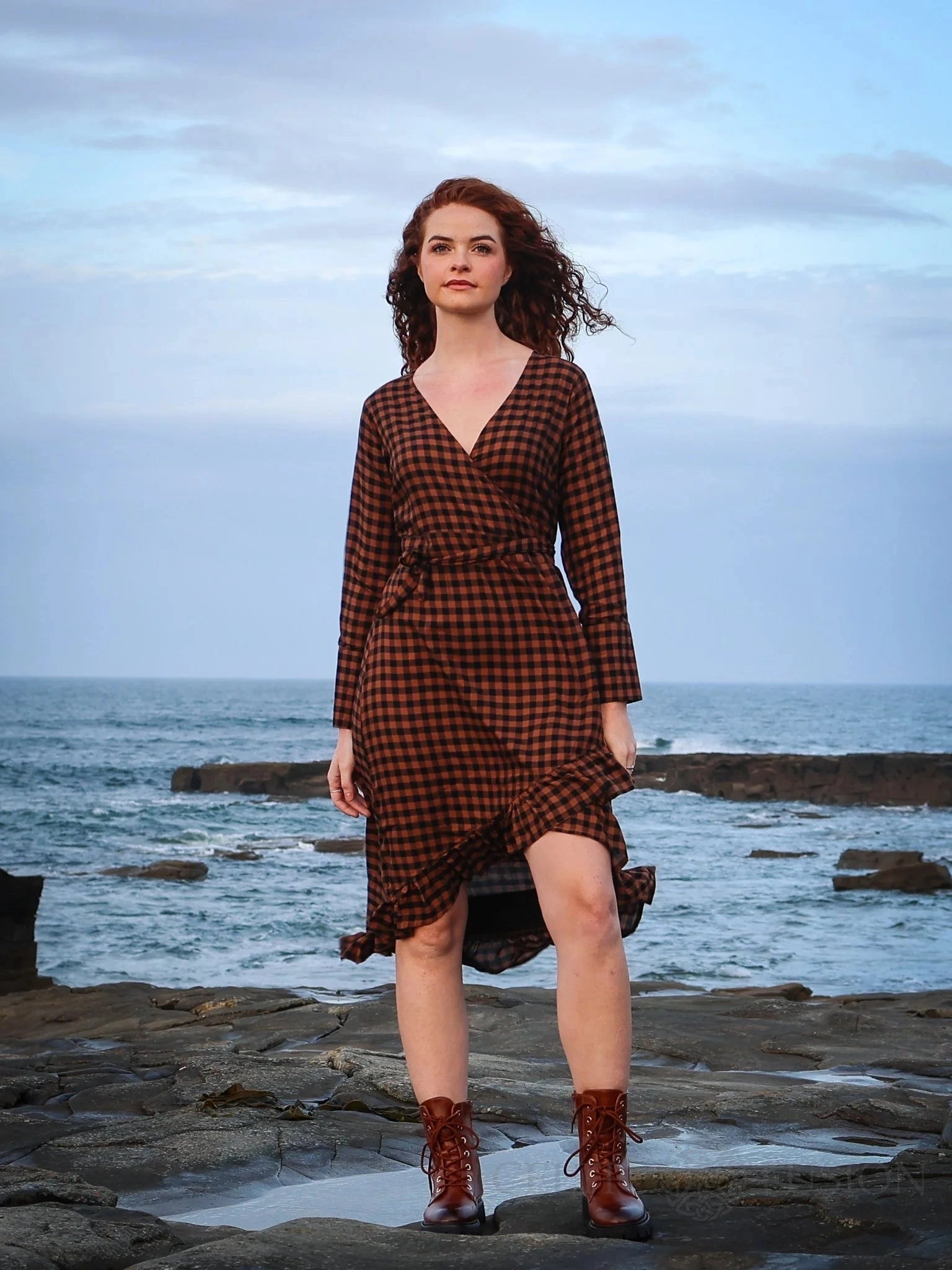 cottagecore wrap dress Cottagecore Dress/ Linen Wrap Long Sleeves Dress/ Linen Women Dress/ Wrap Dress/ Women Linen Dress/ Summer Wrap Dress/ Casual Wrap Dress