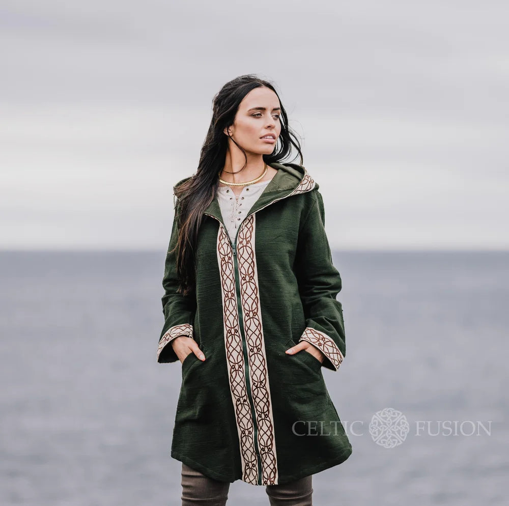 Celtic Fusion Design, Irish-designed folklore-inspired clothing created with a focus on sustainability, natural textures, and