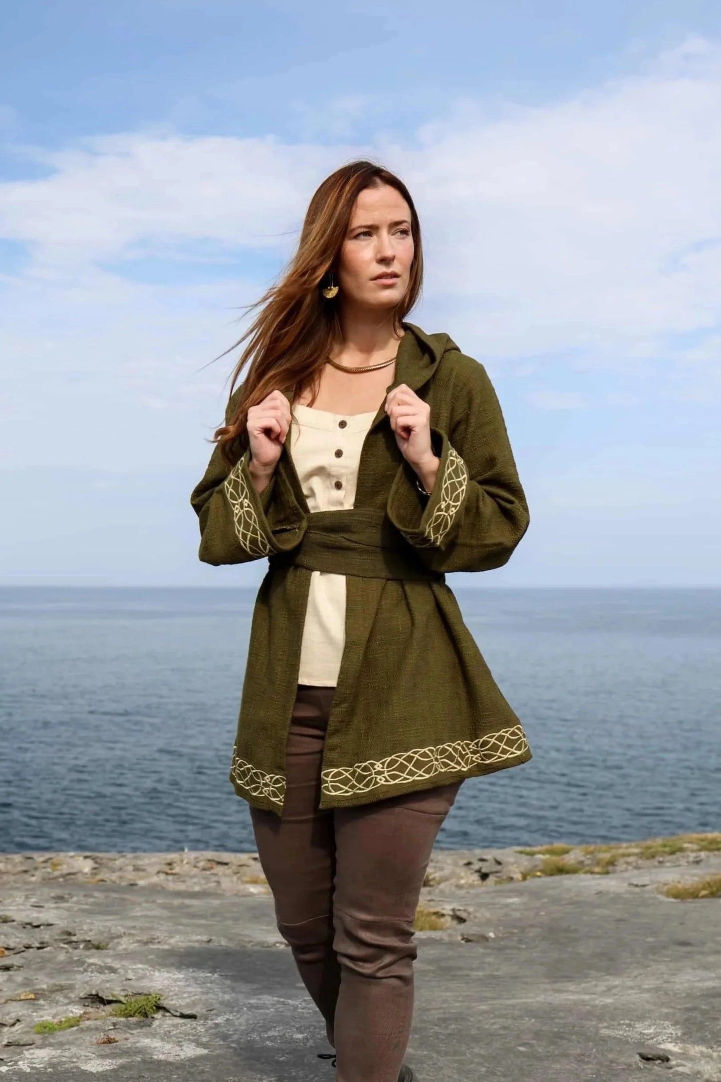 Celtic Fusion Design, Irish-designed folklore-inspired clothing created with a focus on sustainability, natural textures, and