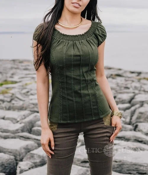 Celtic Fusion Design, Irish-designed folklore-inspired clothing created with a focus on sustainability, natural textures, and