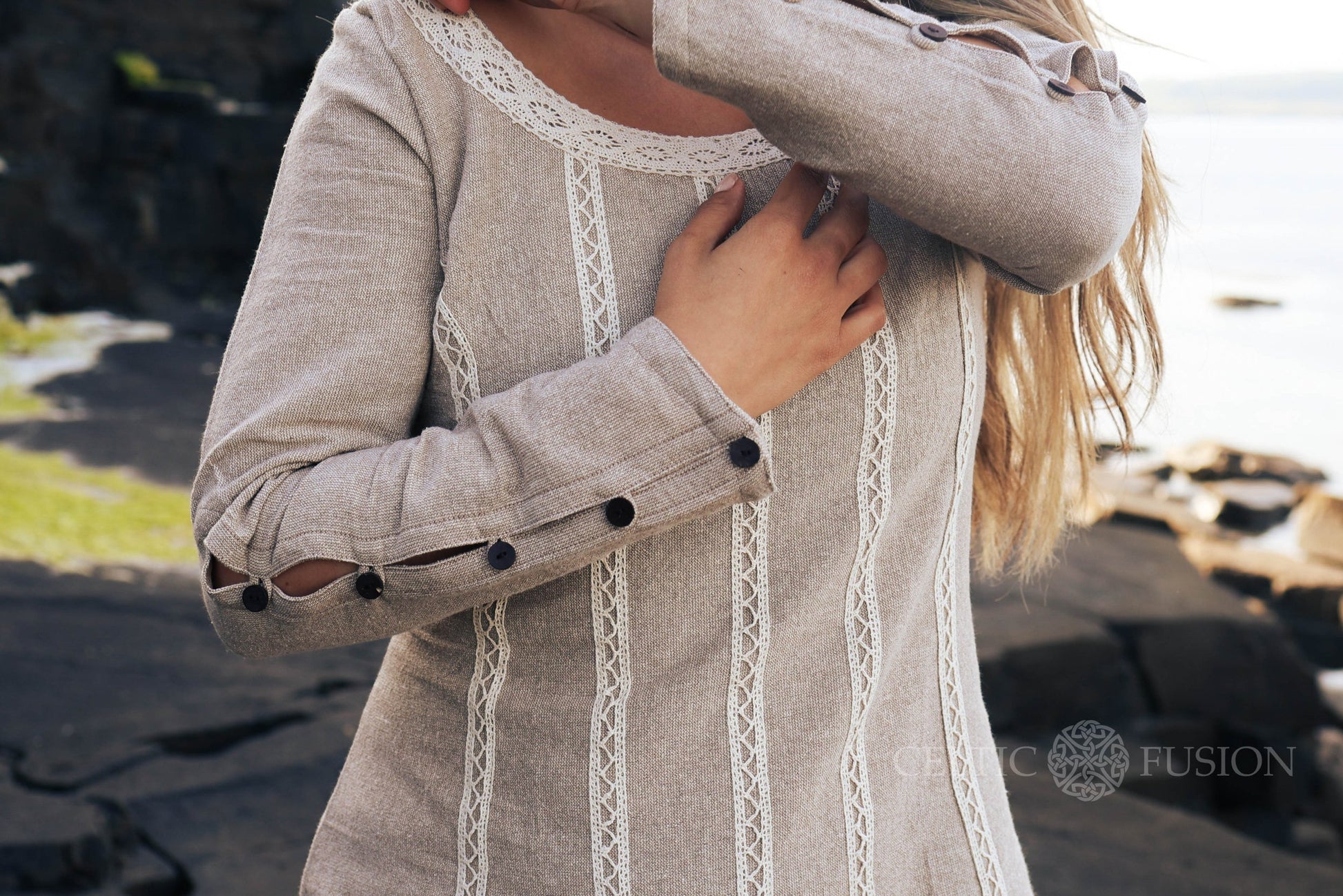 Celtic Fusion Design, Irish-designed folklore-inspired clothing created with a focus on sustainability, natural textures, and