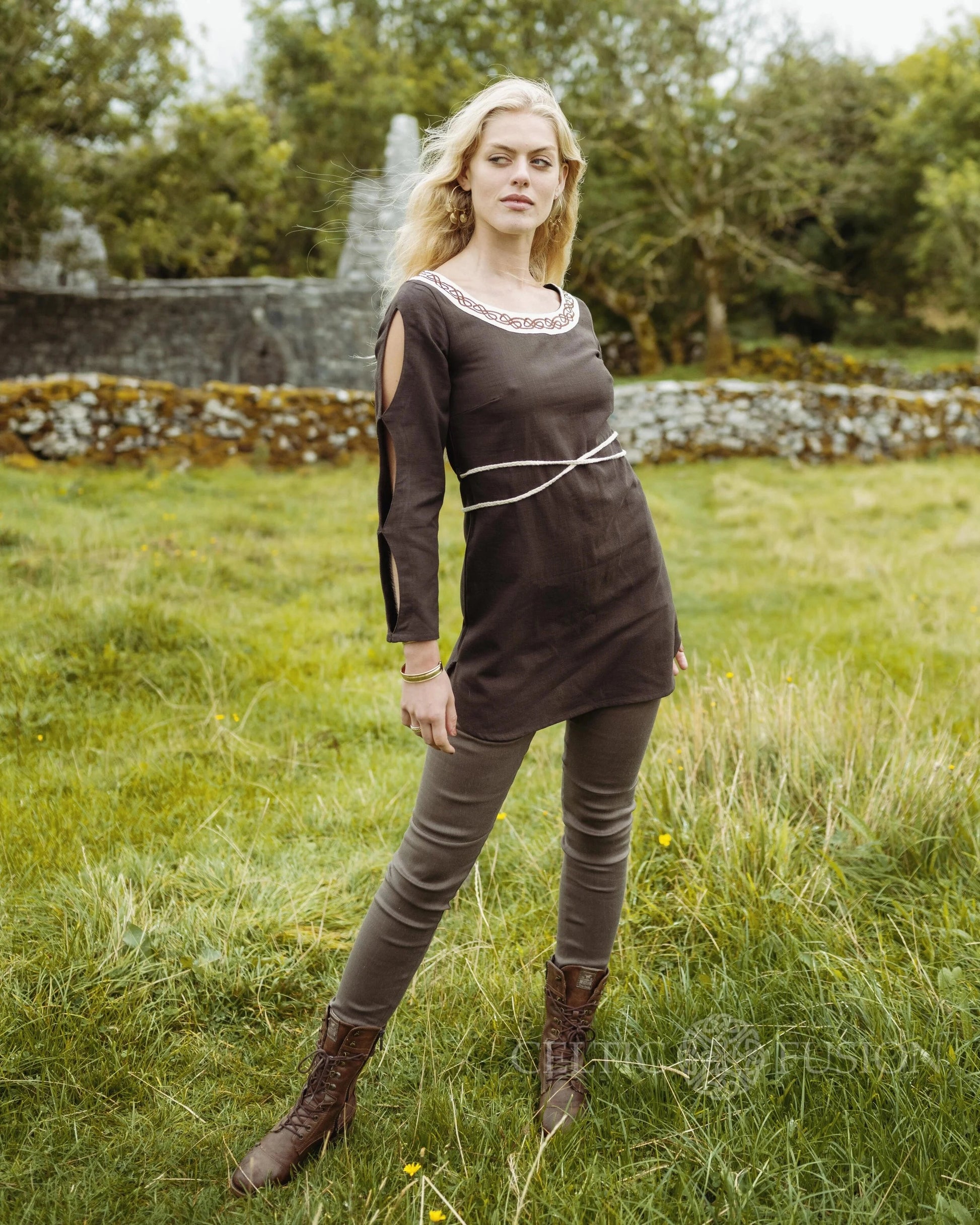 Celtic Fusion Design, Irish-designed folklore-inspired clothing created with a focus on sustainability, natural textures, and