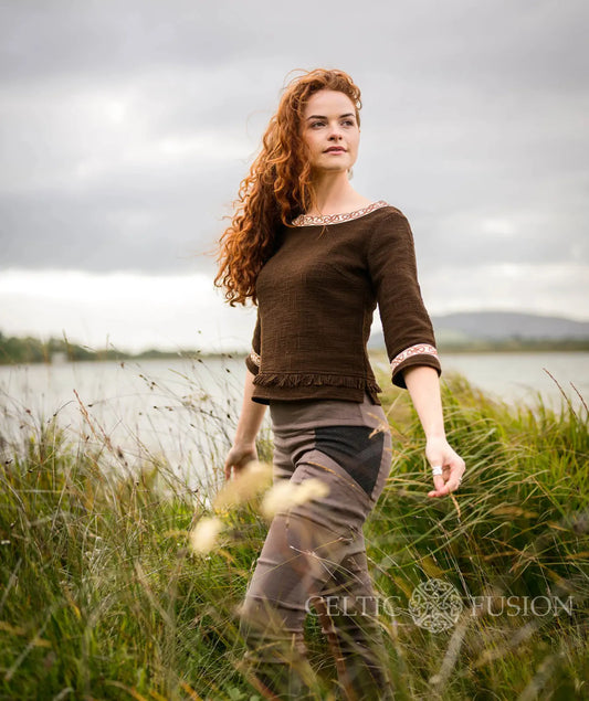 Celtic Fusion Design, Irish-designed folklore-inspired clothing created with a focus on sustainability, natural textures, and