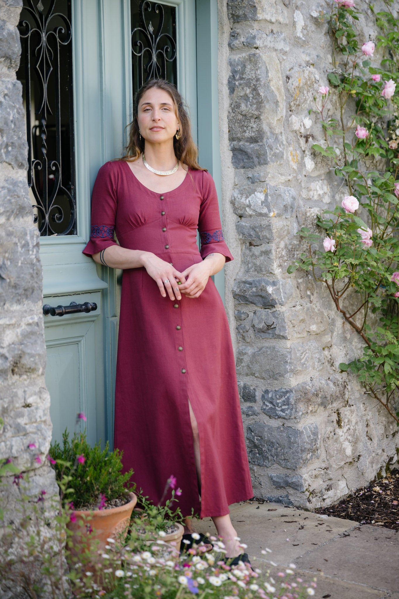 Pooka Celtic Maxi Dress - Romantic folklore Dress XL