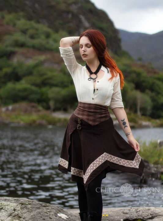 Celtic Fusion Design, Irish-designed folklore-inspired clothing created with a focus on sustainability, natural textures, and