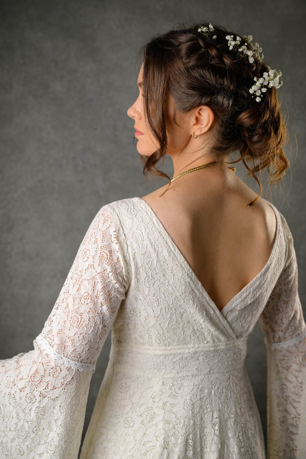 Mo Chro Wedding Dress Large - 14 UK