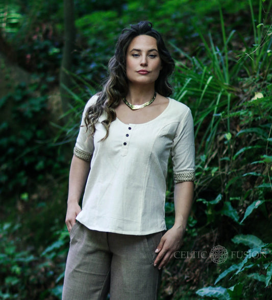 Celtic Fusion Design, Irish-designed folklore-inspired clothing created with a focus on sustainability, natural textures, and