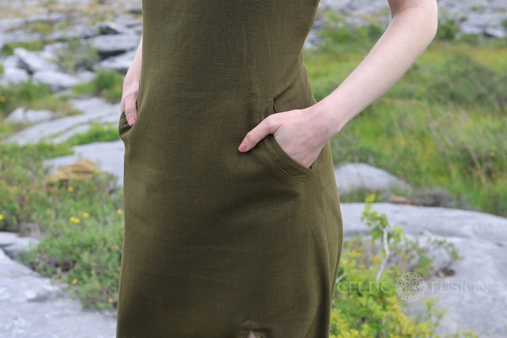 Celtic Fusion Design, Irish-designed folklore-inspired clothing created with a focus on sustainability, natural textures, and