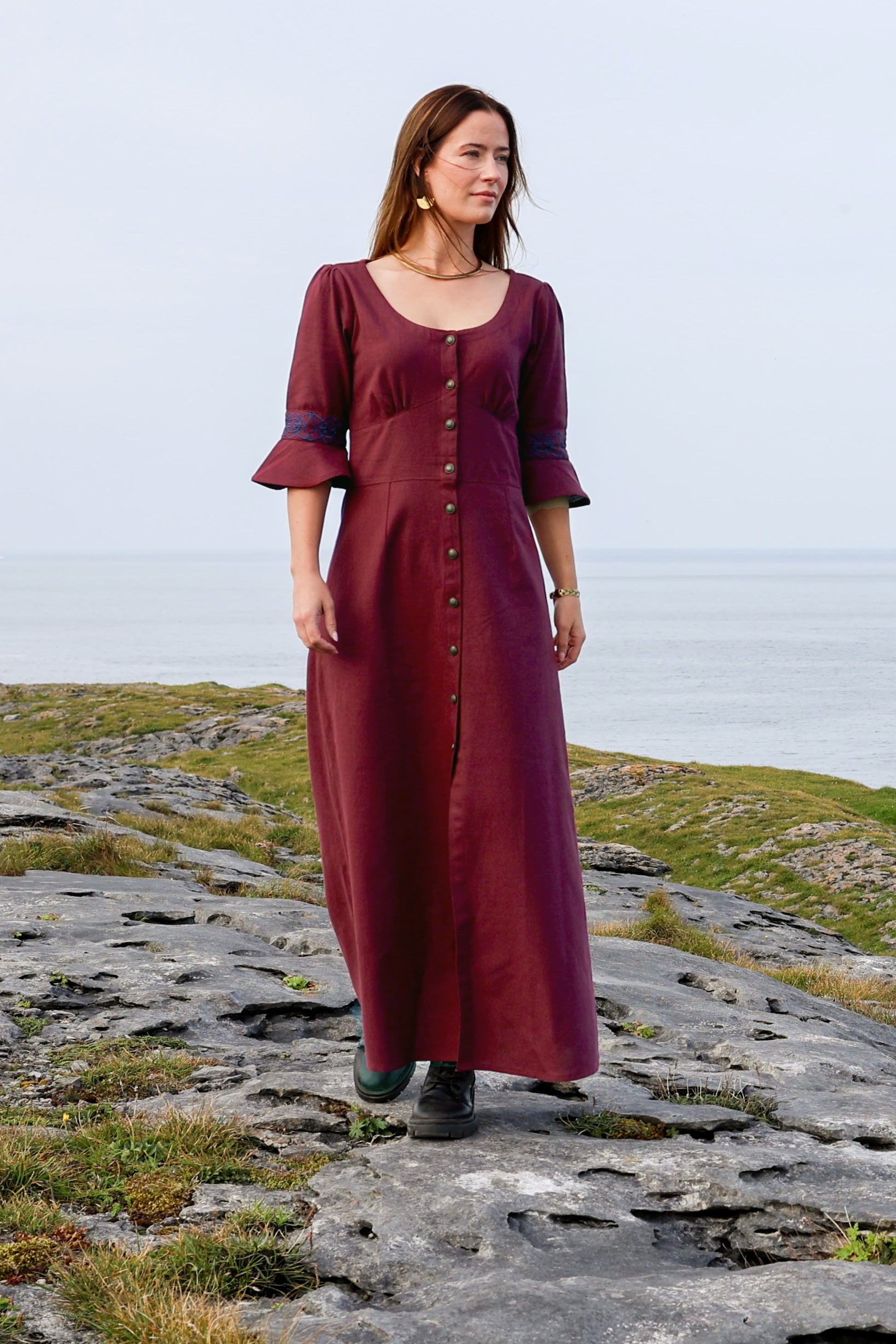 Pooka Celtic Maxi Dress - Romantic folklore Dress XL