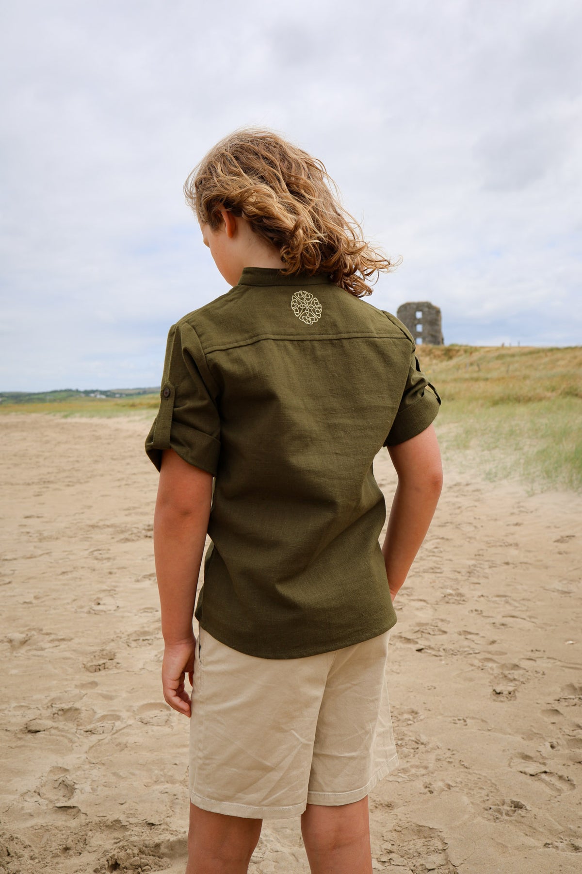 Boys Celtic Shield Button shirt