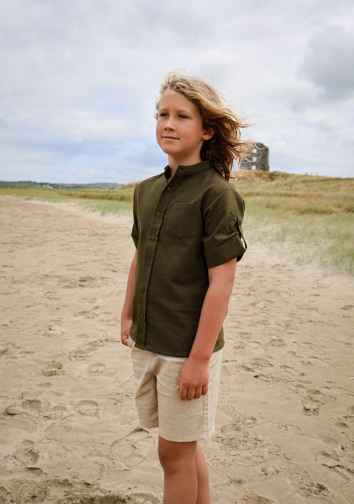 Boys Celtic Shield Button shirt