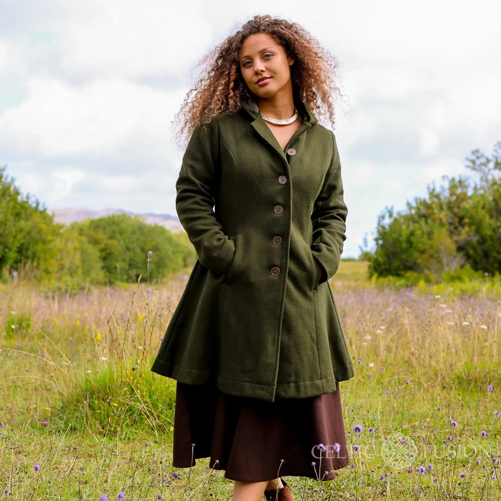 Celtic Fusion Design, Irish-designed folklore-inspired clothing created with a focus on sustainability, natural textures, and
