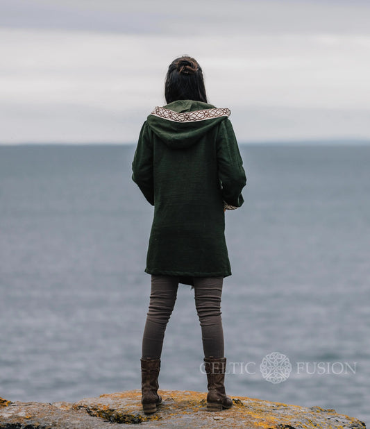 Celtic Fusion Design, Irish-designed folklore-inspired clothing created with a focus on sustainability, natural textures, and