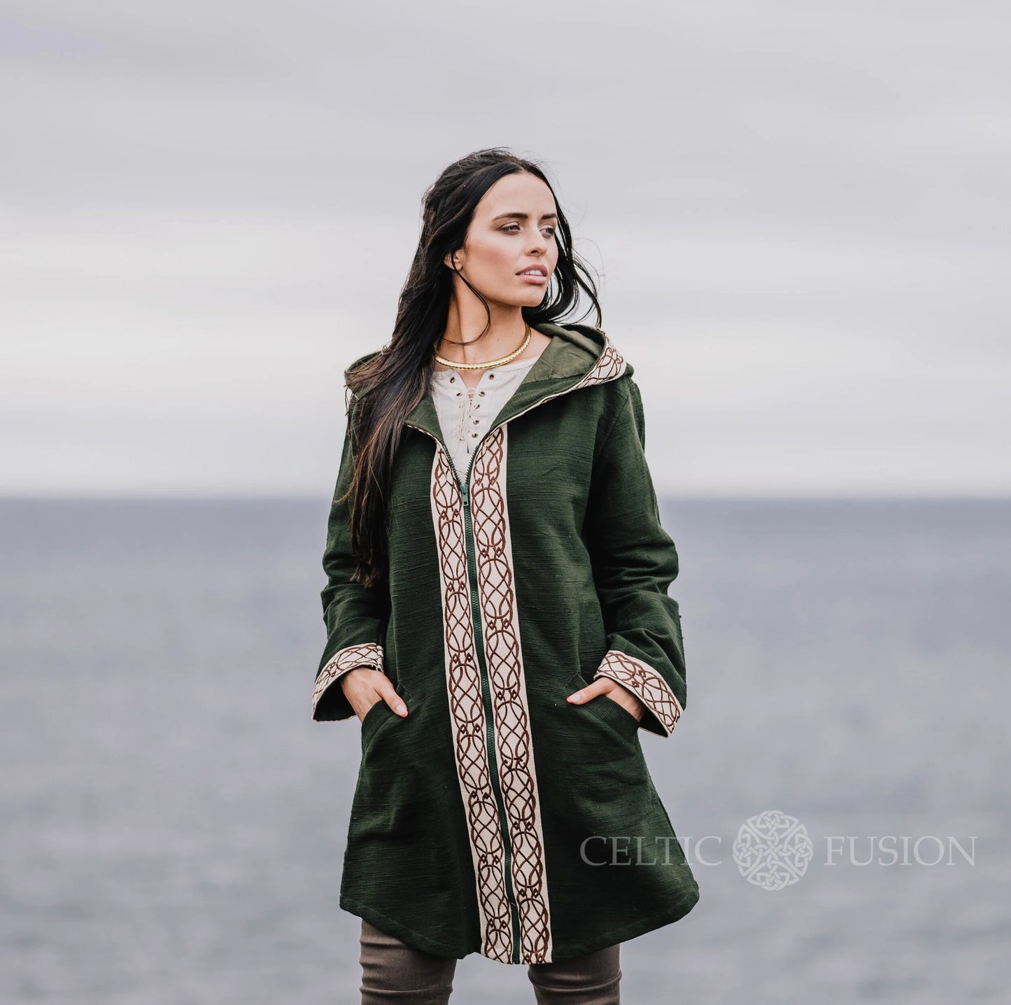 Celtic Fusion Design, Irish-designed folklore-inspired clothing created with a focus on sustainability, natural textures, and