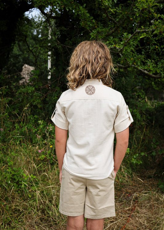 Boys Celtic Shield Button shirt