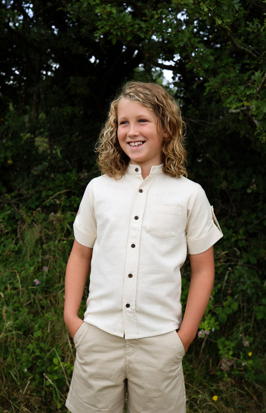 Boys Celtic Shield Button shirt