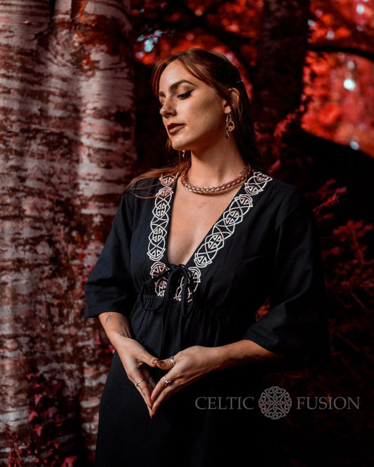Celtic Fusion Design, Irish-designed folklore-inspired clothing created with a focus on sustainability, natural textures, and
