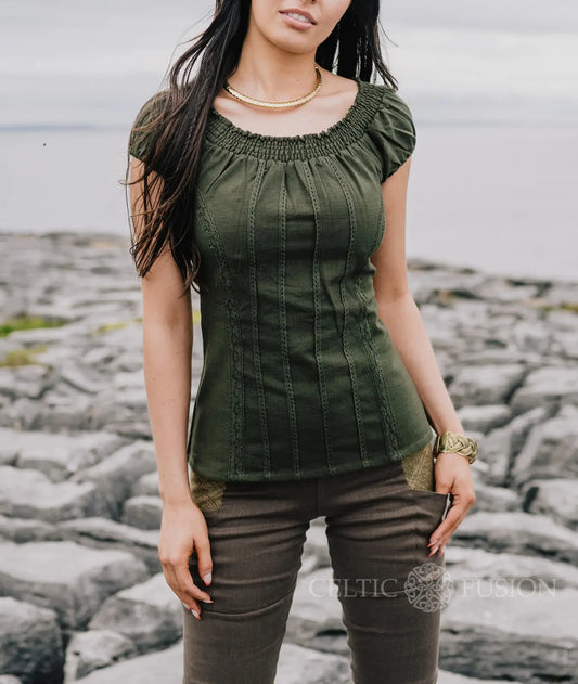 Celtic Fusion Design, Irish-designed folklore-inspired clothing created with a focus on sustainability, natural textures, and
