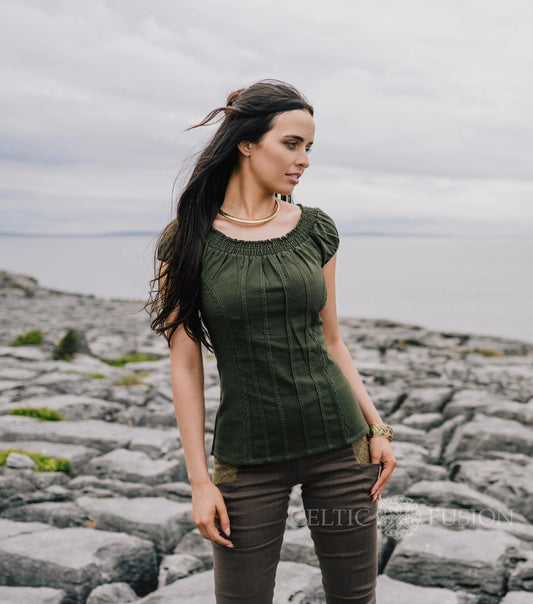 Celtic Fusion Design, Irish-designed folklore-inspired clothing created with a focus on sustainability, natural textures, and
