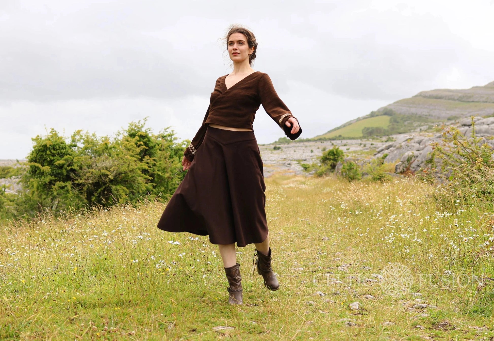 Celtic Fusion Design, Irish-designed folklore-inspired clothing created with a focus on sustainability, natural textures, and