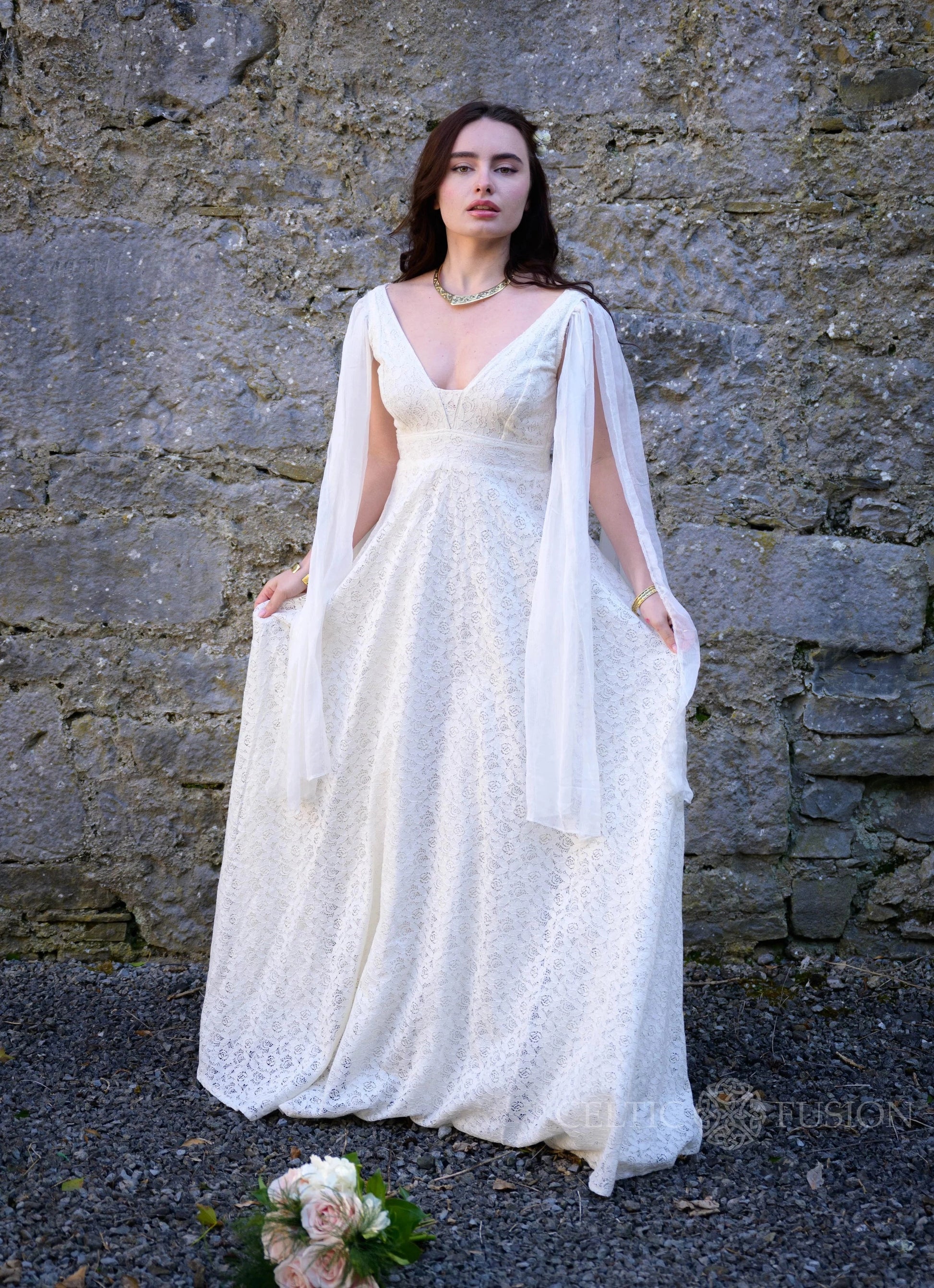 Blaithin Fairytale Wedding Dress — Celtic Fusion ~ Folklore Clothing