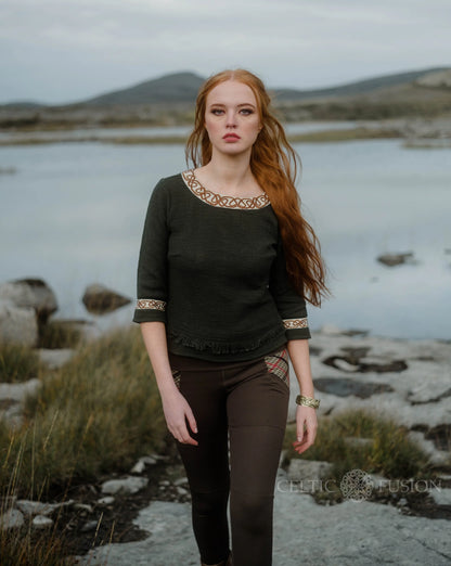 Celtic Fusion Design, Irish-designed folklore-inspired clothing created with a focus on sustainability, natural textures, and