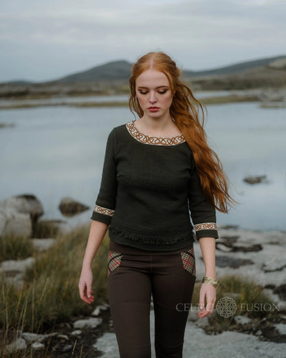 Celtic Fusion Design, Irish-designed folklore-inspired clothing created with a focus on sustainability, natural textures, and