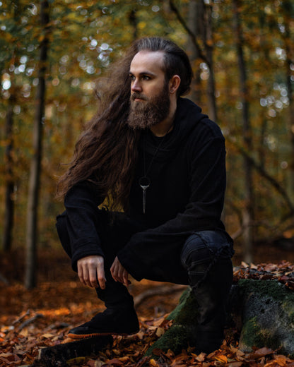 black hoodie pullover by Celtic Fusion