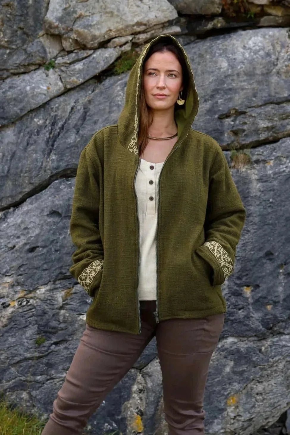 Celtic Fusion Design, Irish-designed folklore-inspired clothing created with a focus on sustainability, natural textures, and
