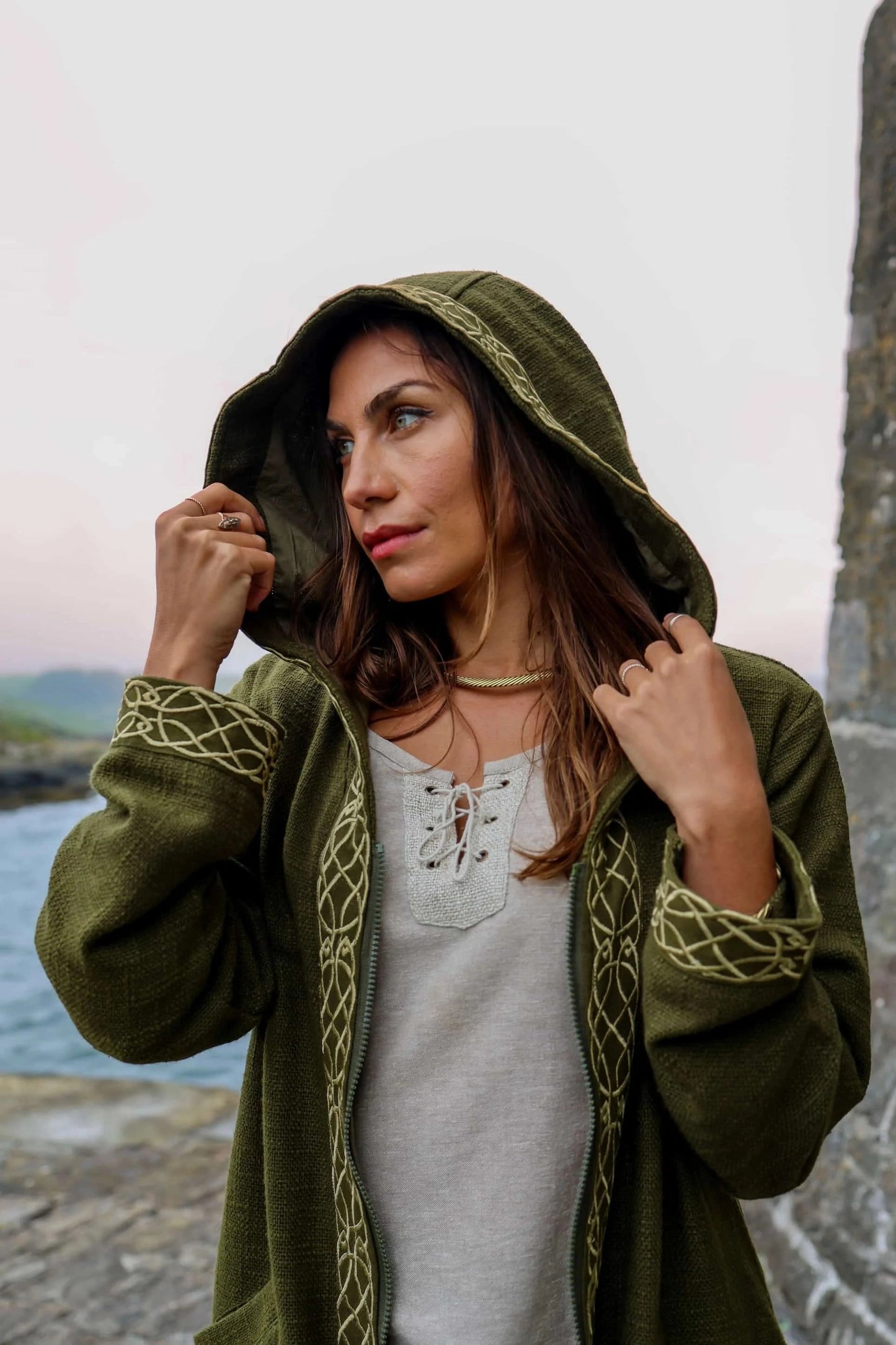 Celtic Fusion Design, Irish-designed folklore-inspired clothing created with a focus on sustainability, natural textures, and