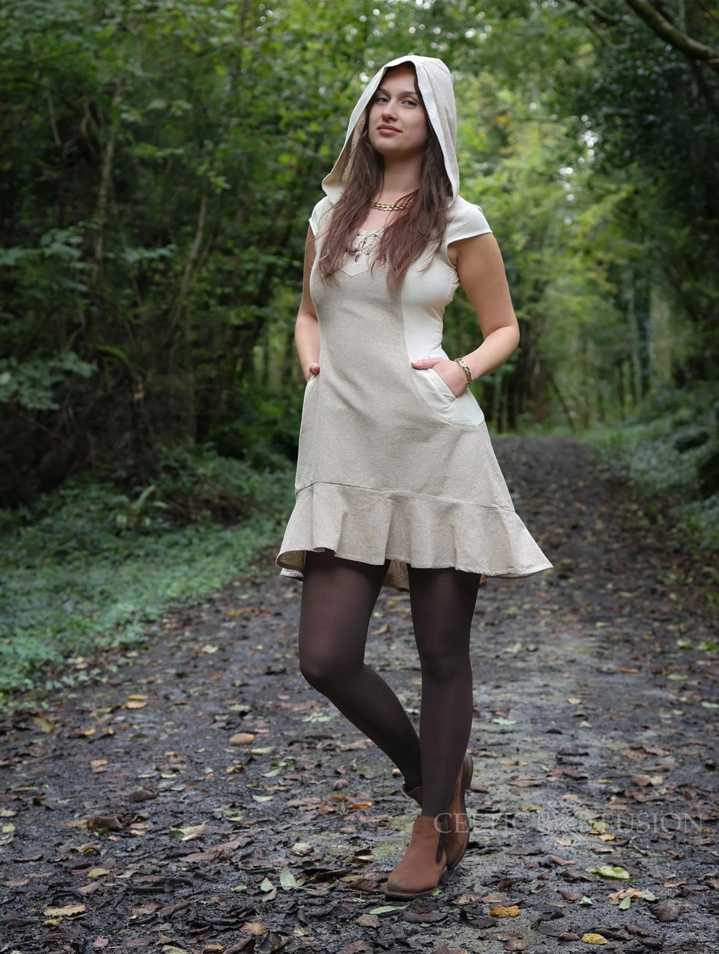 Celtic Fusion Design, Irish-designed folklore-inspired clothing created with a focus on sustainability, natural textures, and