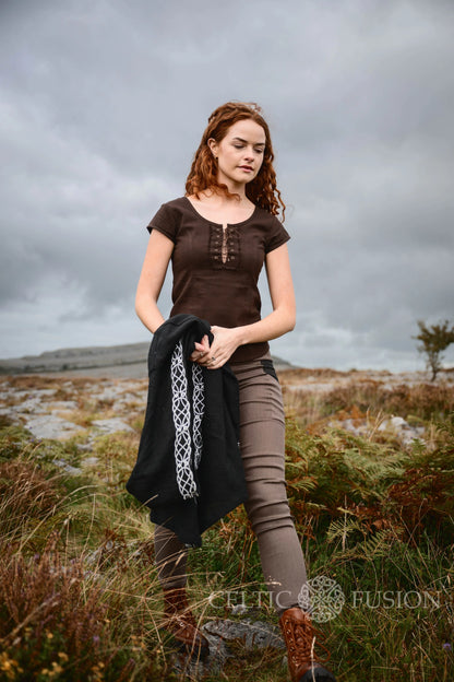 Celtic Fusion Design, Irish-designed folklore-inspired clothing created with a focus on sustainability, natural textures, and