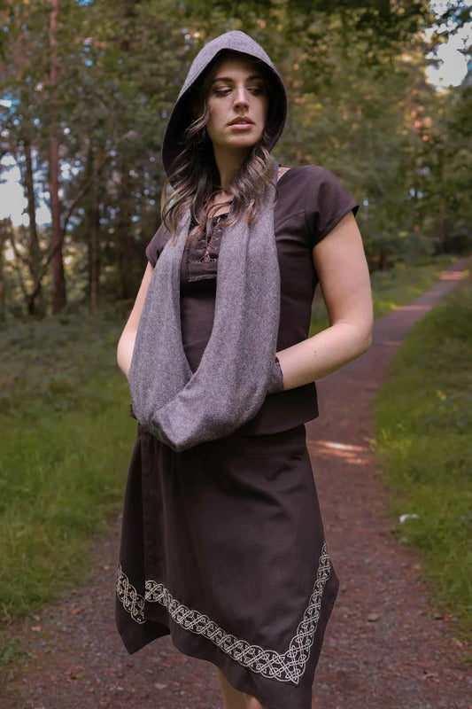 Celtic Fusion Design, Irish-designed folklore-inspired clothing created with a focus on sustainability, natural textures, and