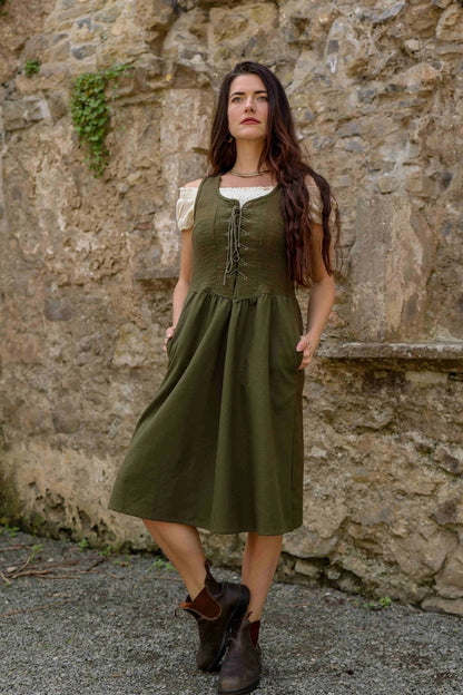 Rosemary Green Corset Dress Medium - 12 UK / Green Rosemary Green Corset Dress Medium - 12 UK / Green