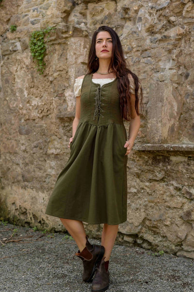 Rosemary Green Corset Dress Medium - 12 UK / Green