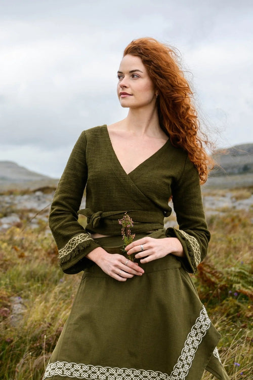 Celtic Fusion Design, Irish-designed folklore-inspired clothing created with a focus on sustainability, natural textures, and