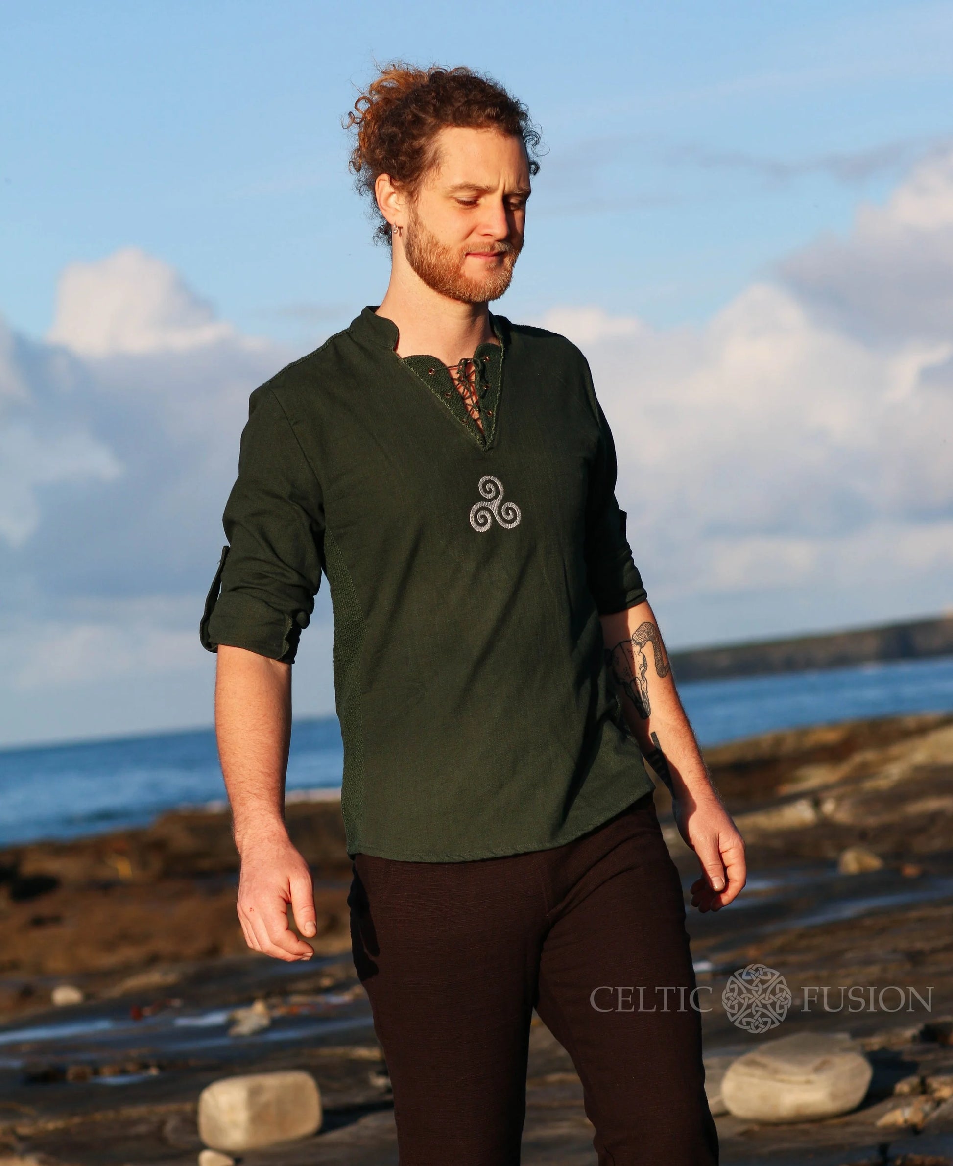 Celtic Fusion Design, Irish-designed folklore-inspired clothing created with a focus on sustainability, natural textures, and