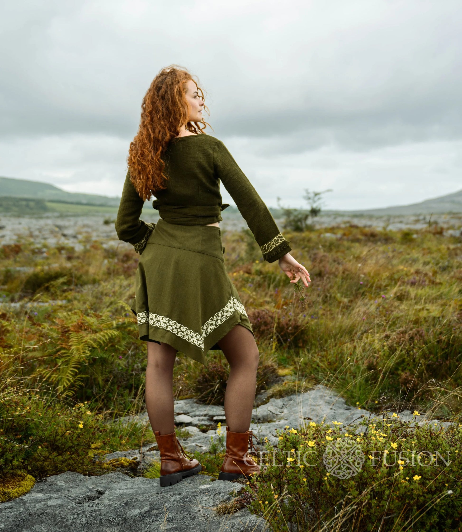 Celtic Fusion Design, Irish-designed folklore-inspired clothing created with a focus on sustainability, natural textures, and