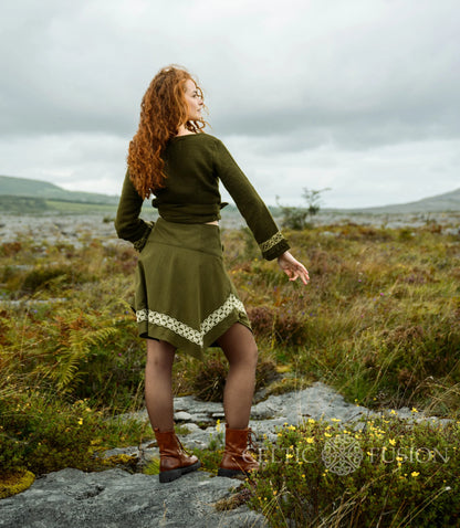 Celtic Fusion Design, Irish-designed folklore-inspired clothing created with a focus on sustainability, natural textures, and