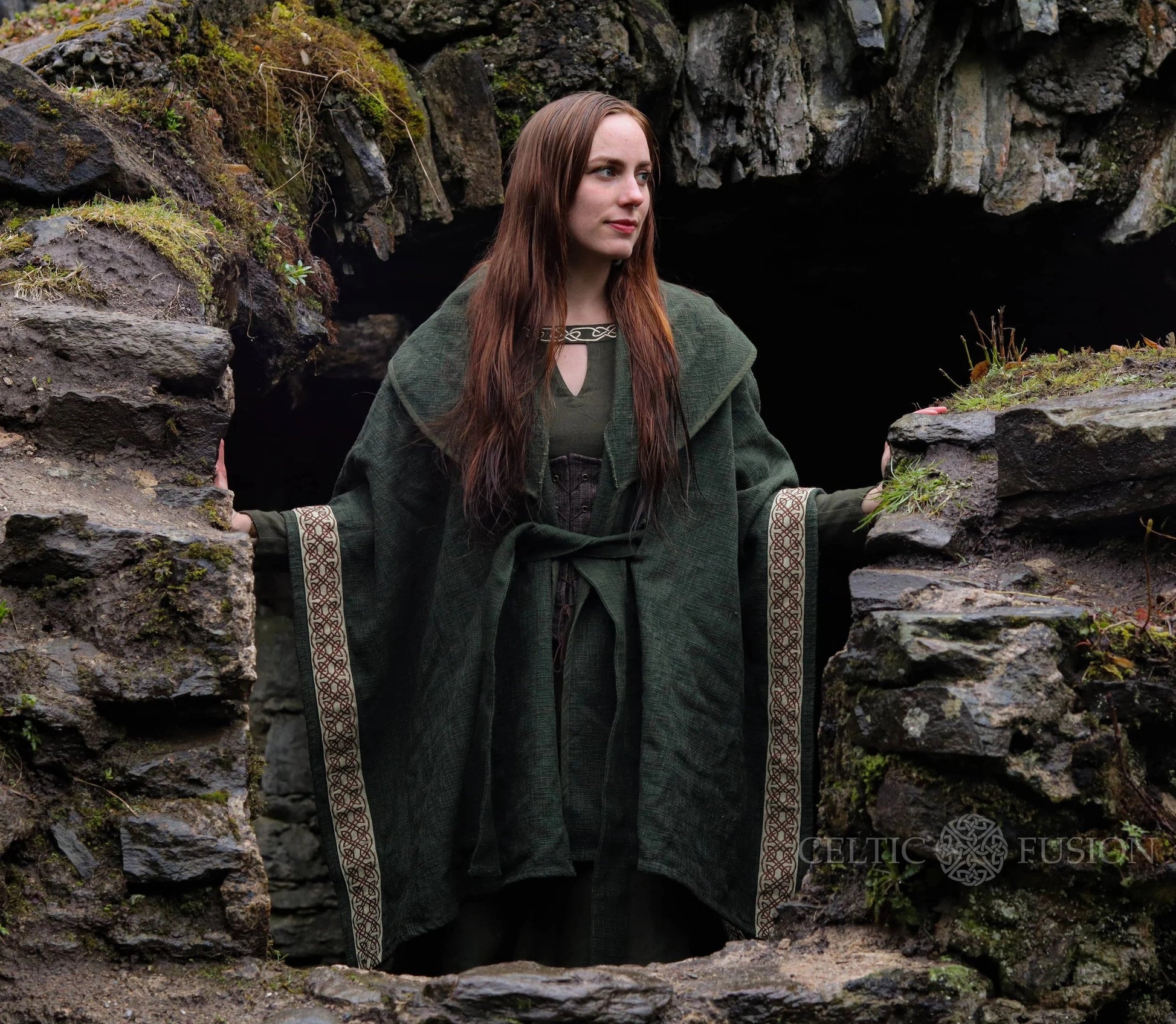Celtic Fusion Design, Irish-designed folklore-inspired clothing created with a focus on sustainability, natural textures, and