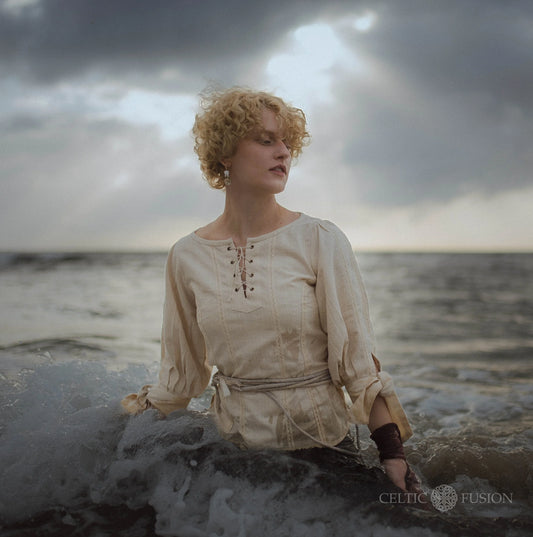 Celtic Fusion Design, Irish-designed folklore-inspired clothing created with a focus on sustainability, natural textures, and