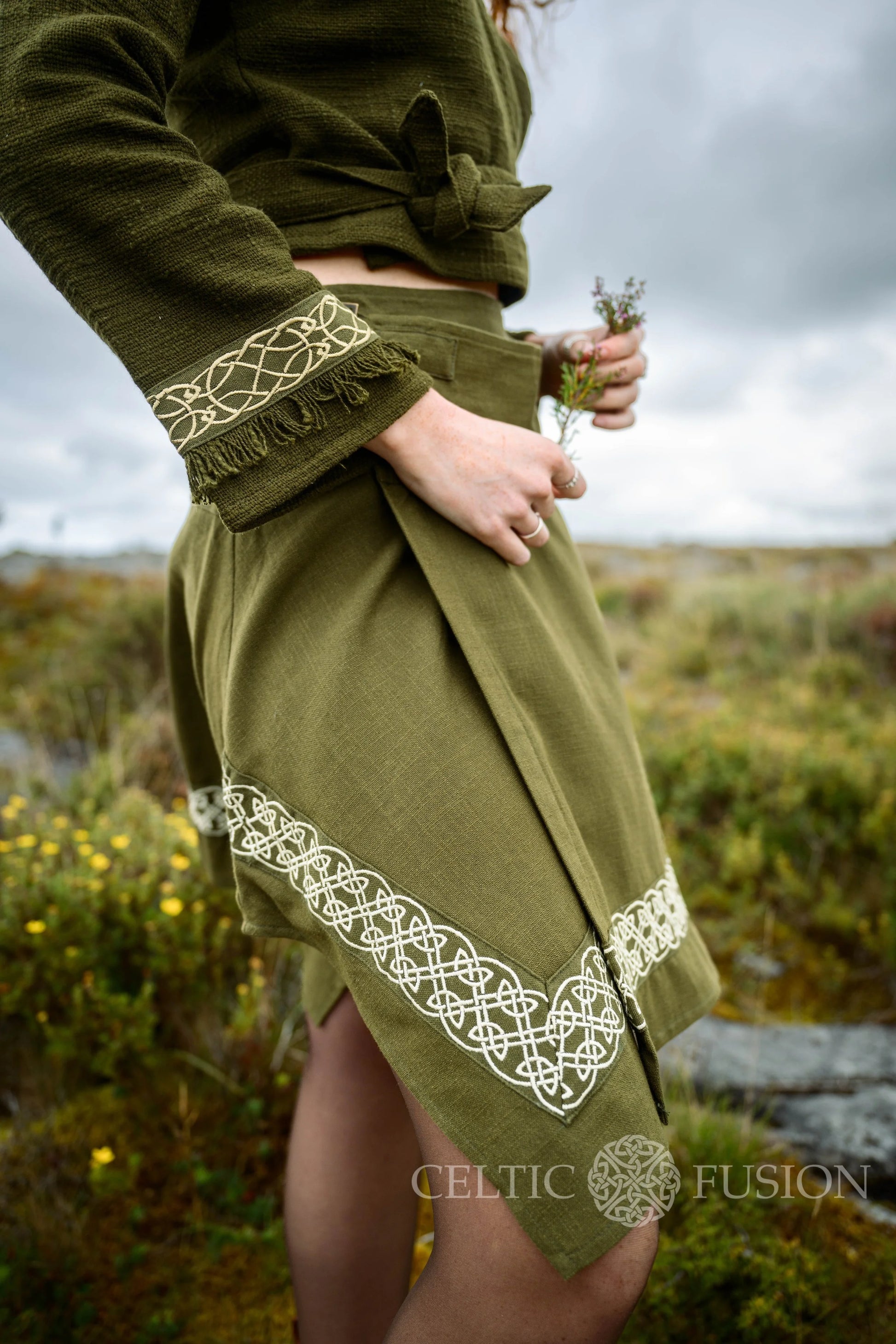 Celtic Fusion Design, Irish-designed folklore-inspired clothing created with a focus on sustainability, natural textures, and