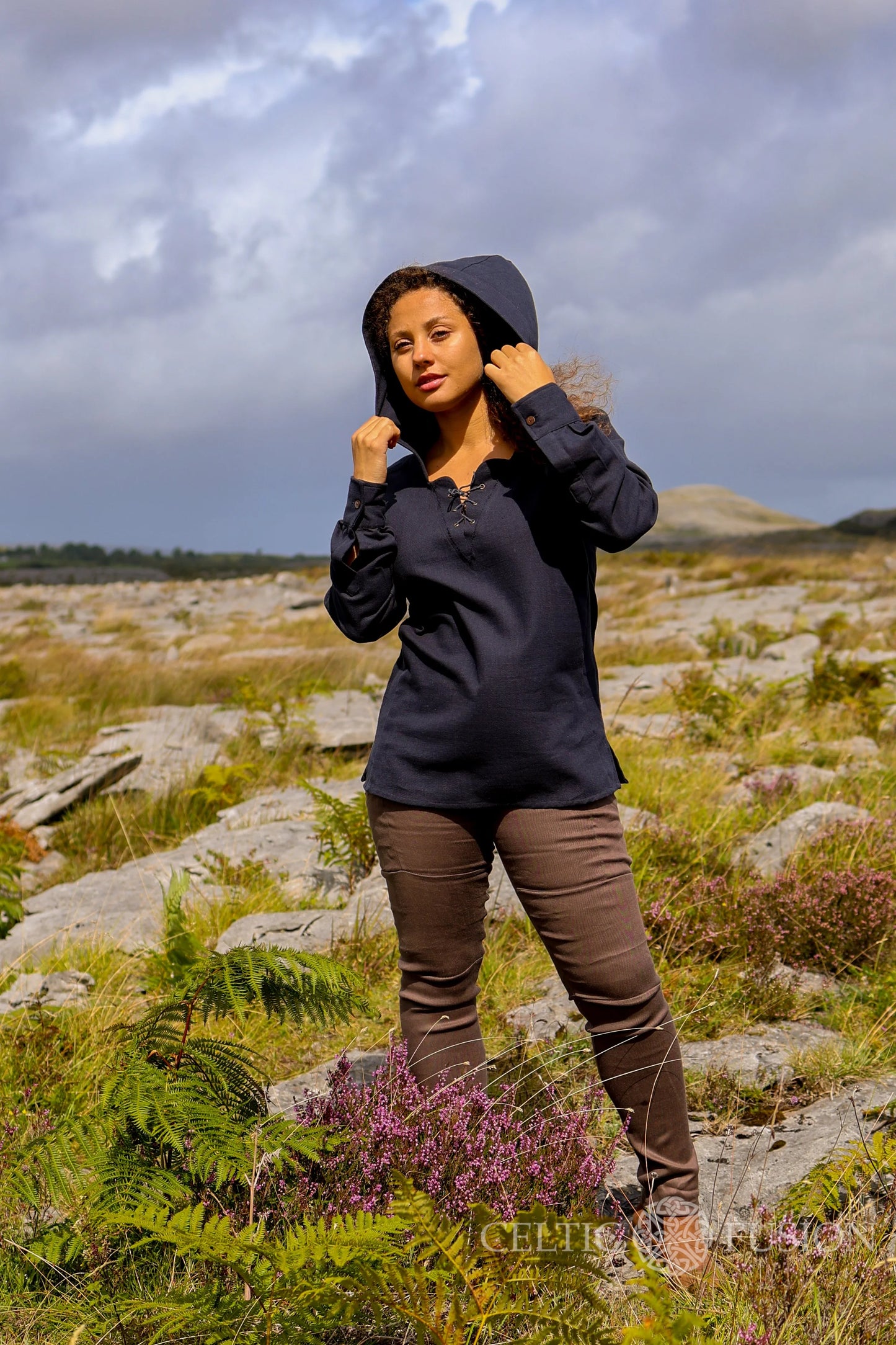Celtic Fusion Design, Irish-designed folklore-inspired clothing created with a focus on sustainability, natural textures, and