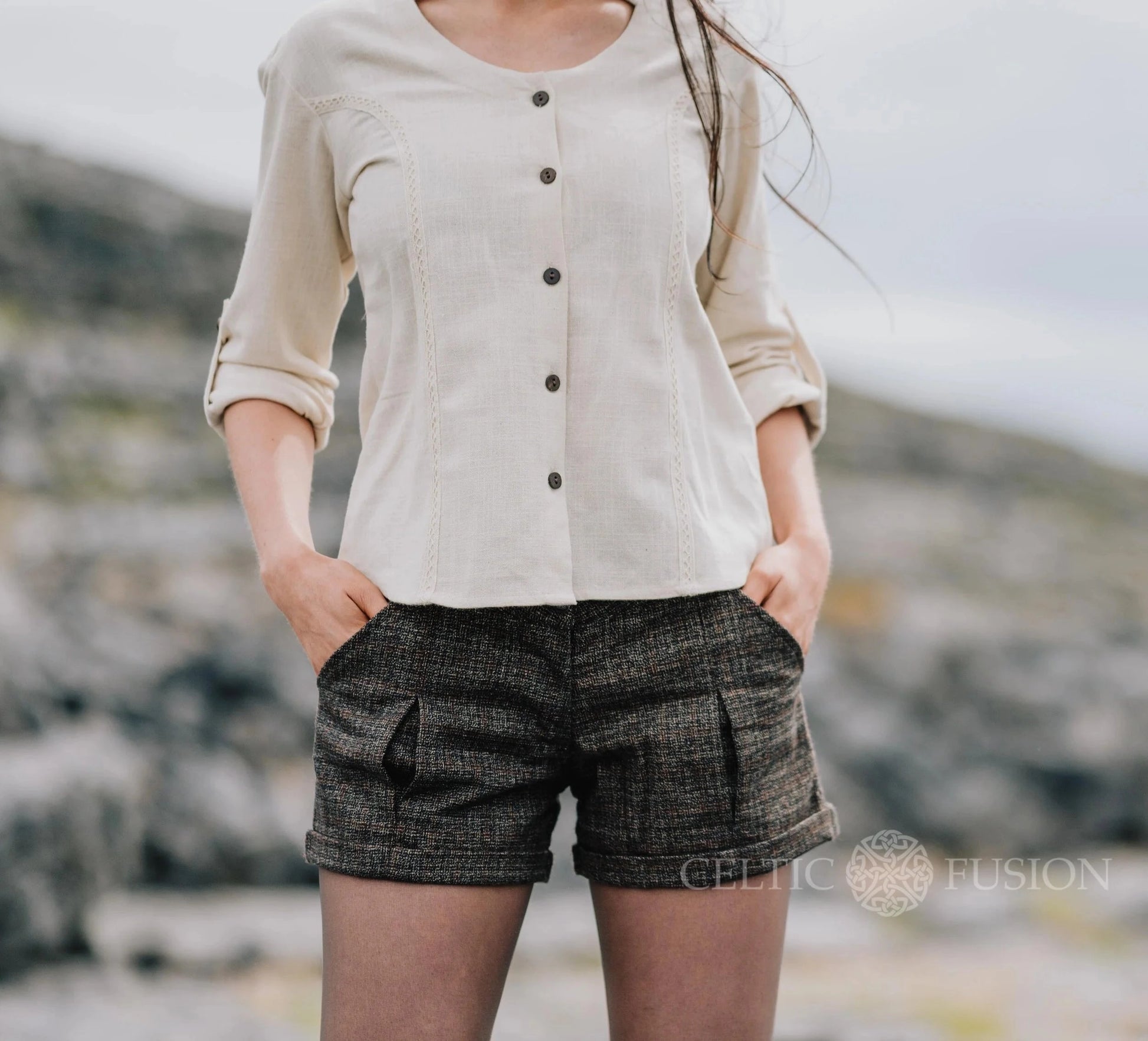 Celtic Fusion Design, Irish-designed folklore-inspired clothing created with a focus on sustainability, natural textures, and