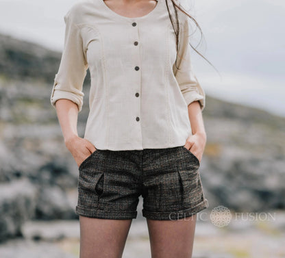 Celtic Fusion Design, Irish-designed folklore-inspired clothing created with a focus on sustainability, natural textures, and