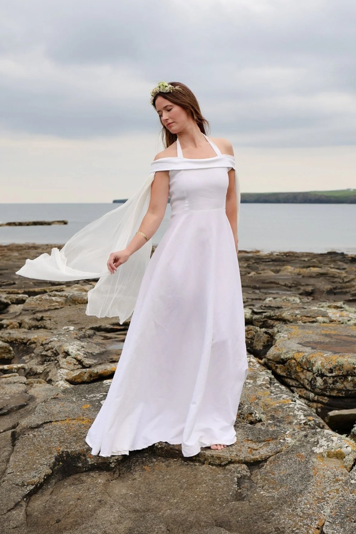selkie ivory puff dress The Ivory Queen Of Angels Gown – Selkie main image 1