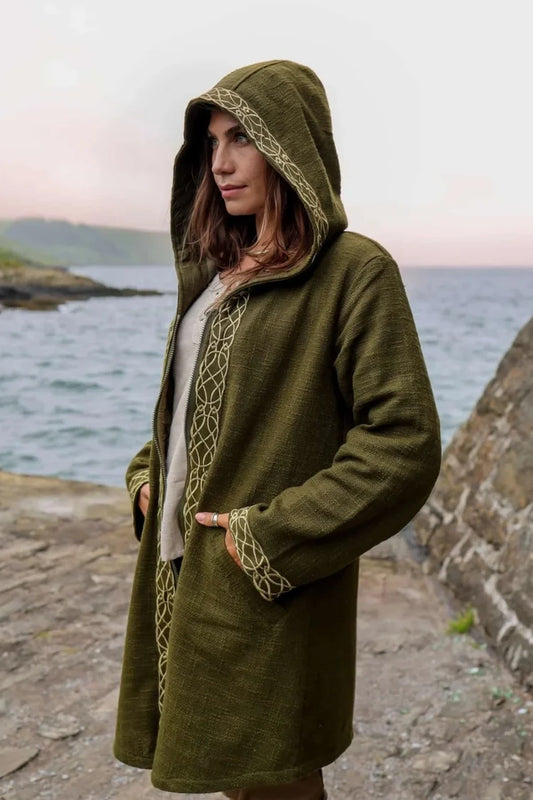 Celtic Fusion Design, Irish-designed folklore-inspired clothing created with a focus on sustainability, natural textures, and