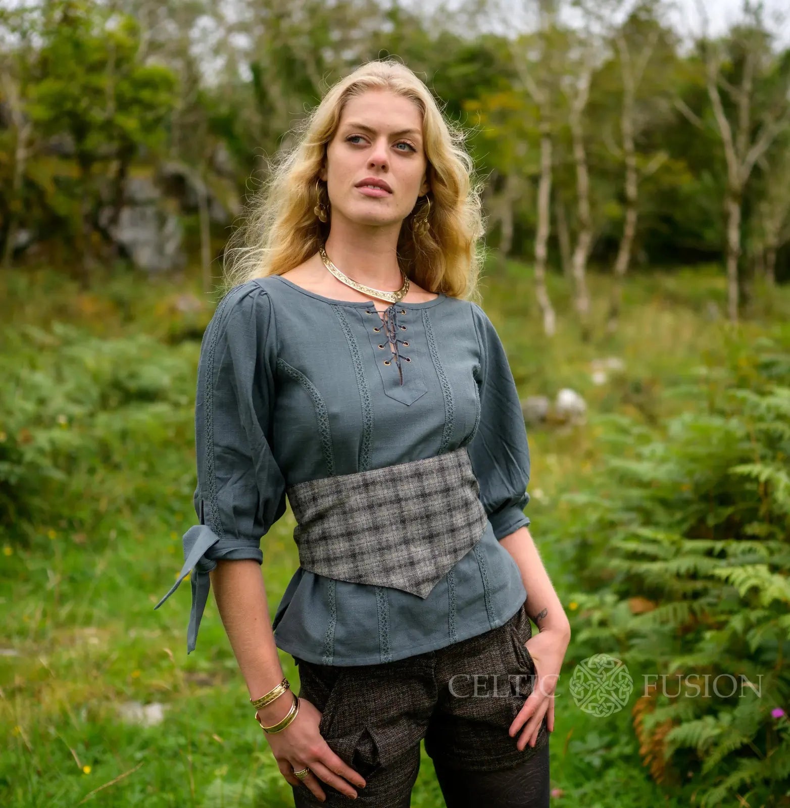 Celtic Fusion Design, Irish-designed folklore-inspired clothing created with a focus on sustainability, natural textures, and
