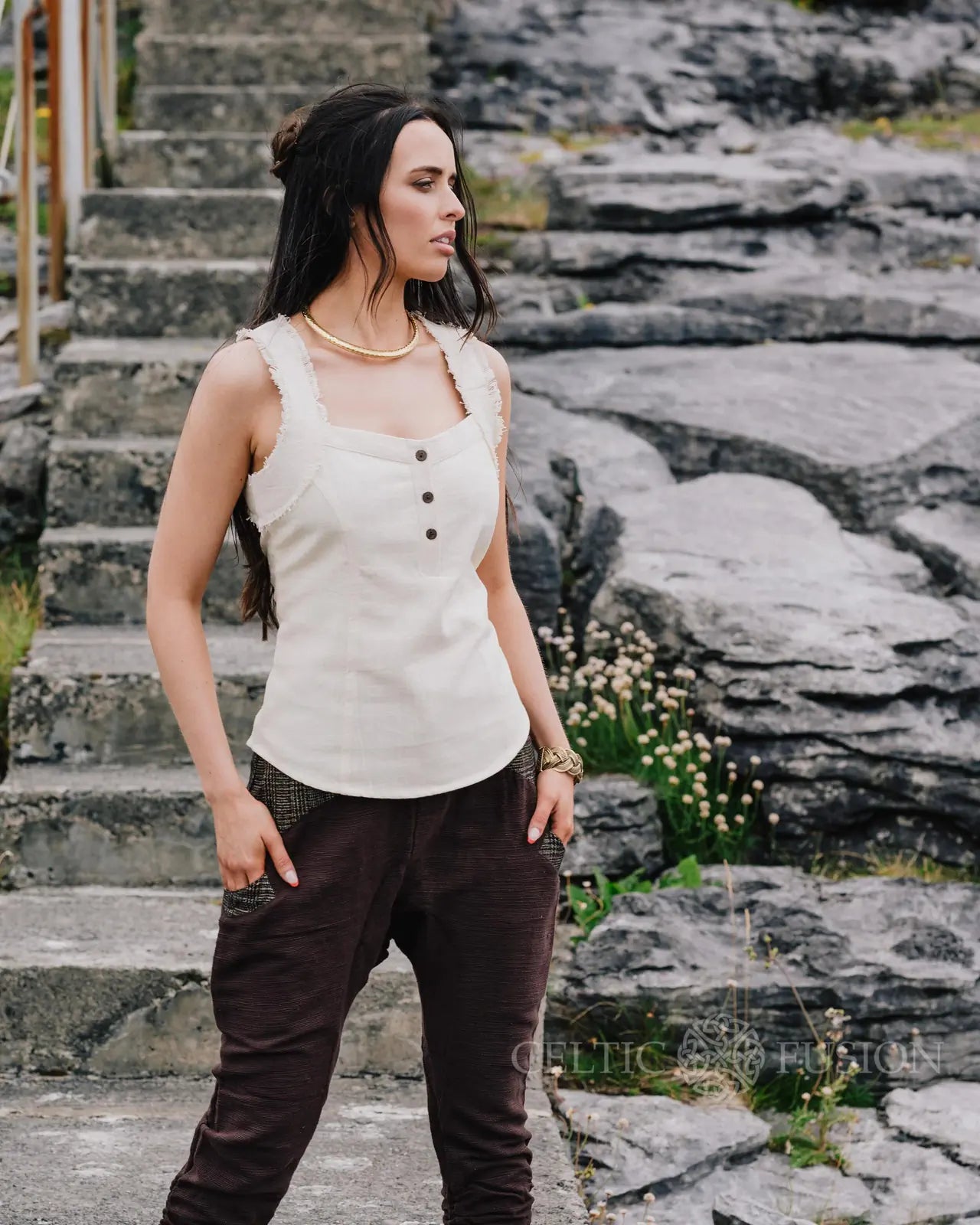 Celtic Fusion Design, Irish-designed folklore-inspired clothing created with a focus on sustainability, natural textures, and