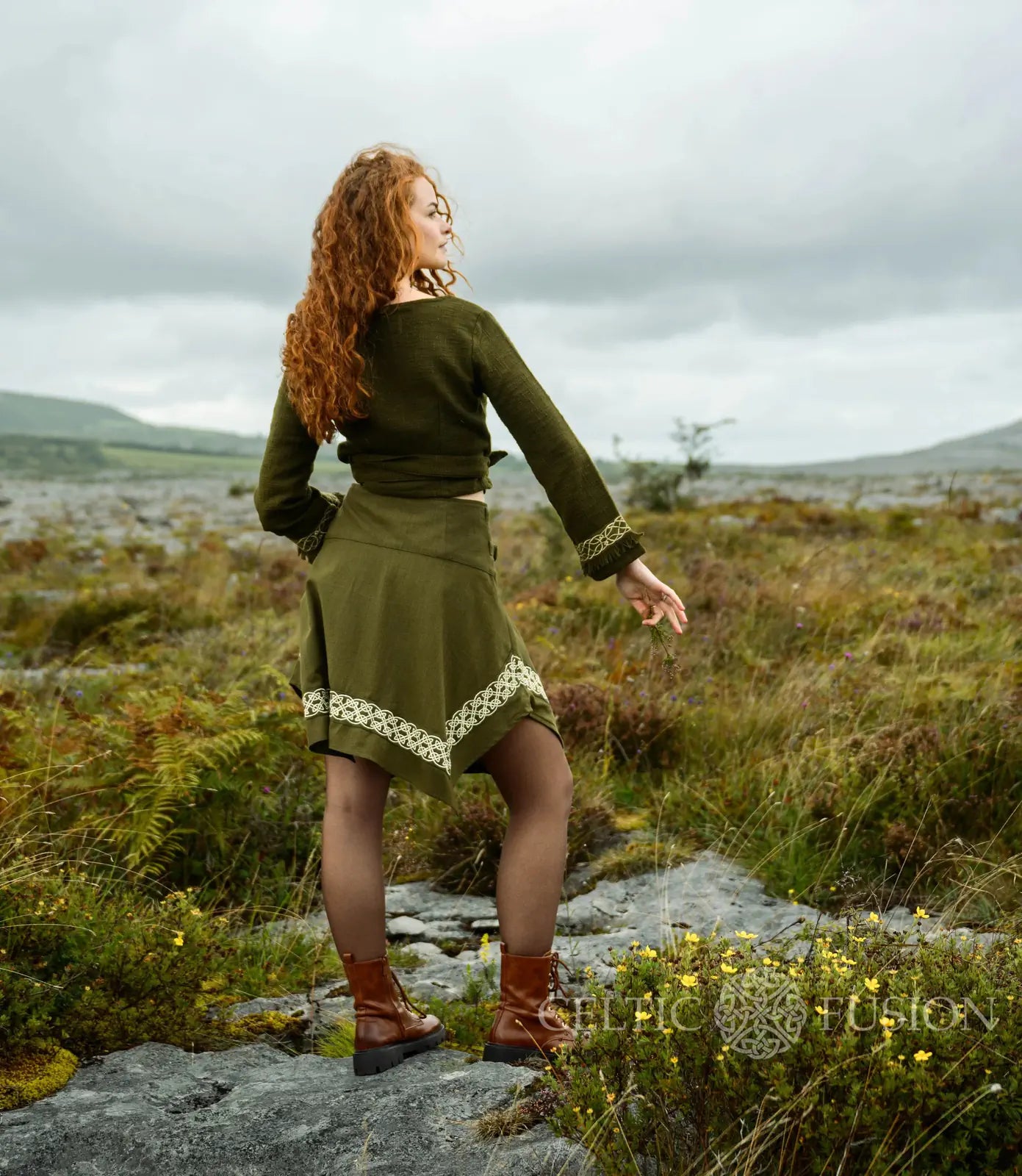 Celtic Fusion Design, Irish-designed folklore-inspired clothing created with a focus on sustainability, natural textures, and